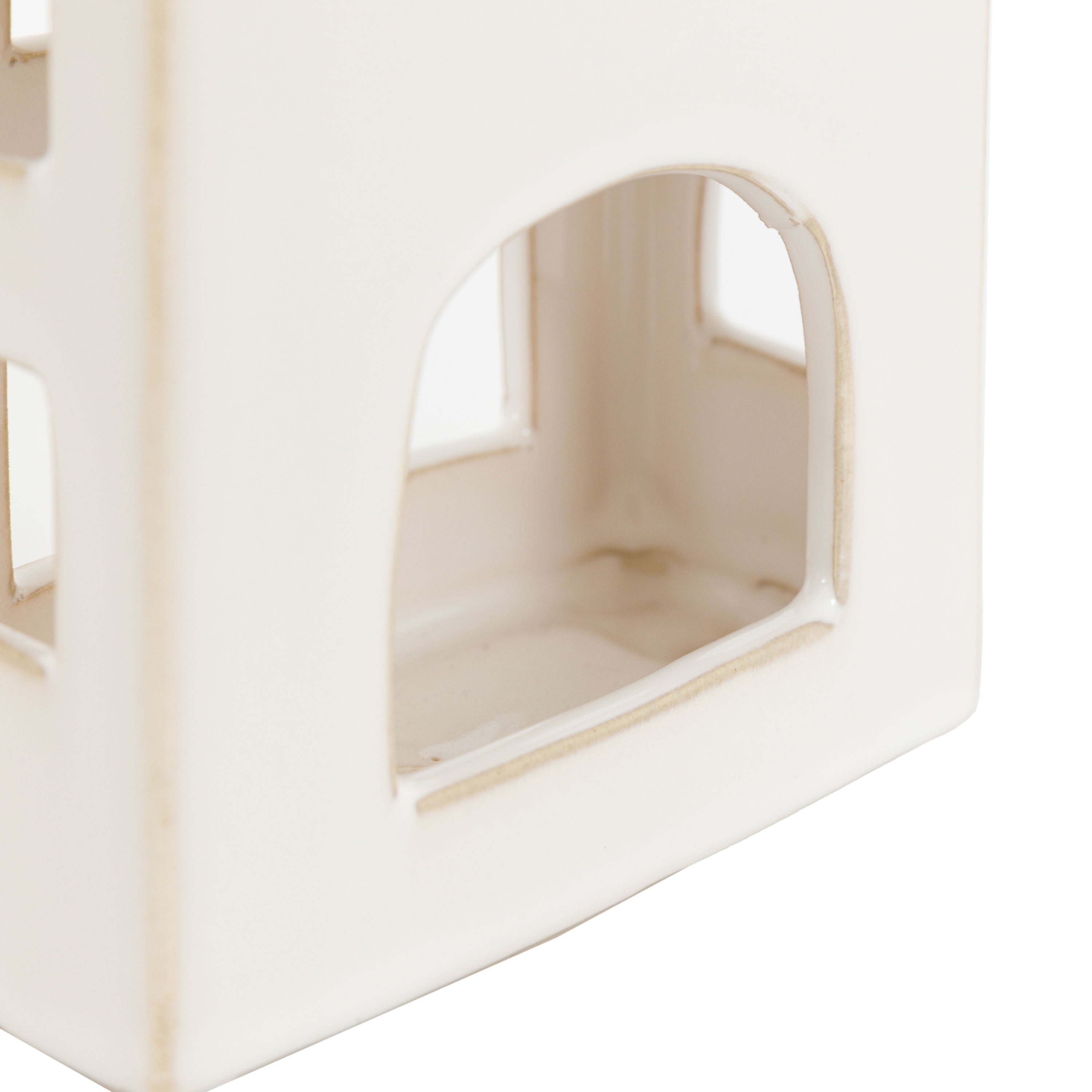 Pearly White House Tealight Holder
